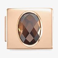 Nomination Glam Rose Oval Champagne Cubic Zirconia Charm 230604/15