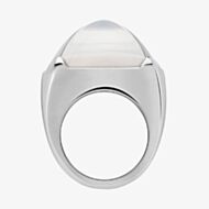 Baccarat Medics Silver Clear Crystal Ring 2602339