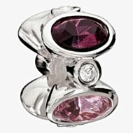 Chamilia Majestic Purple Crystal Oval Bead 2083-0205
