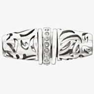 Chamilia Zebra Grey Crystal Bead 2083-0412
