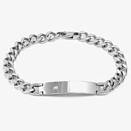 Nomination B-Yond Stainless Steel Cubic Zirconia Curb Chain Bracelet 028951/037