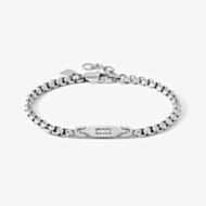 Nomination ManVision Steel & Three Clear Cubic Zirconia Chain Bracelet 133018/001