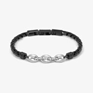 Nomination ManVision Steel & Black Link Bracelet 133022/030