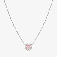 Nomination All My Love Sterling Silver Pink Heart Necklace 240302/002