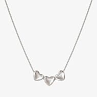 Nomination Armonica White Rhodium Three Small Heart Pendant Necklace 241305/004