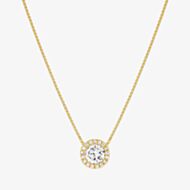 Nomination Seidivina Gold Plated Cubic Zirconia Round Cluster Pendant Necklace 241402/012