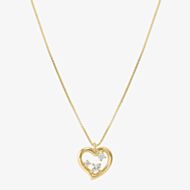 Nomination Dream Beats Gold Heart Cubic Zirconia Pendant Necklace 242602/006