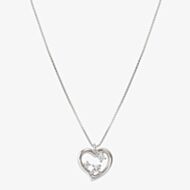 Nomination Dream Beats Silver Heart Cubic Zirconia Pendant Necklace 242602/004