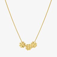 Nomination Armonica Gold Plated Three Four-Leaf Clover Necklace 241305/003