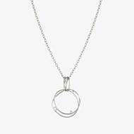 Nomination My Rebel Art Silver & Cubic Zirconia Double Circle Necklace 242821/010