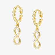 Nomination Lovecloud Gold Tone Plated Infinity Dropper Earrings 240507/005