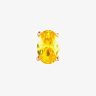 Nomination Colour Wave Yellow Oval Shaped Single Stud Earring 149804/026 02
