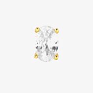 Nomination Colour Wave Gold Plated Oval Shaped Single Stud Earring 149804/014 02