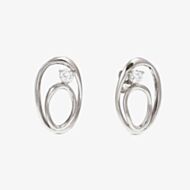 Nomination My Rebel Art Silver Double Oval Stud Earrings 242811/053