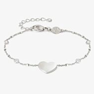 Nomination Messaggi D'Amore Engravable Heart Round Cubic Zirconia Bracelet 241209/022