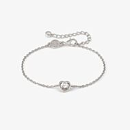 Nomination Cosmic Love White Rhodium Cubic Zirconia Heart Pendant Bracelet 241703/004