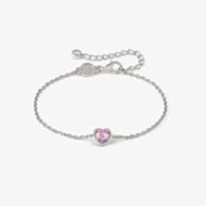 Nomination CosmicLove Silver Pink Cubic Zirconia Heart Bracelet 241704/002