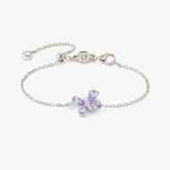 Nomination Shine Me Up Silver Lilac & White Cubic Zirconia Butterfly Bracelet 241901/006