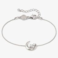 Nomination Dream Beats Silver Cubic Zirconia Moon Bracelet 242601/022