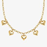 Nomination Wear & Style Yellow Gold Tone Plated Multi Heart Necklace 134510/006