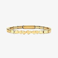 Nomination Trendsetter Gold Hearts Bracelet 021111/001