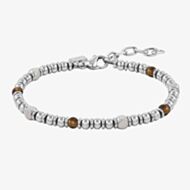 Nomination Instinct Stainless Steel Tiger Eye Bead Bracelet 027905/041