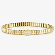 Nomination XTE Life Gold Finish Stainless Steel Cubic Zirconia Oval Bracelet 046011/053