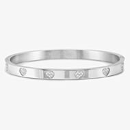 Nomination Pretty Bangles Heart Half Set Cubic Zirconia Bangle 029503/004