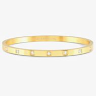 Nomination Pretty Bangles Gold Plated Half Set Cubic Zirconia Bangle 029507/012
