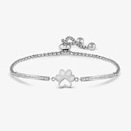 Nomination Milleluci Silver Paw Print Toggle Bracelet 028016/013