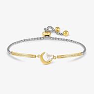 Nomination Milleluci Silver & Gold Moon Toggle Bracelet 028023/038