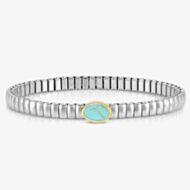 Nomination XTE Life Stainless Steel Turquoise Oval Bracelet 046009/128