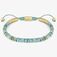 Nomination InstinctStyle Gold Finish Stainless Steel Turquoise Bracelet 027925/033