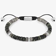 Nomination InstinctStyle Stainless Steel Grey Jasper Bracelet 027926/081