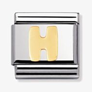 Nomination CLASSIC Gold Letters H Charm 030101/08