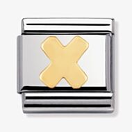 Nomination CLASSIC Gold Letters X Charm 030101/24