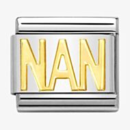 Nomination CLASSIC Gold Writings Nan Charm 030107/17