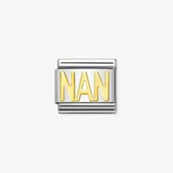 Nomination CLASSIC Gold Writings Nan Charm 030107/17