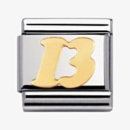 Nomination CLASSIC Gold Good Luck Thirteen Charm 030115/09