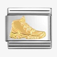 Nomination CLASSIC Stainless Steel & 18ct Yellow Gold Hiking Shoe Charm 030109/46