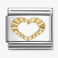 Nomination Classic Symbols Diamond Cut Heart Charm 030149/63