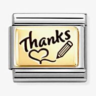 Nomination Classic PLATES Thanks Charm 030166/76