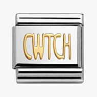 Nomination CLASSIC Gold Writings Cwtch Charm 030107/19