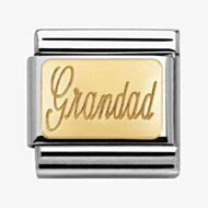 Nomination CLASSIC Gold Engraved Signs Grandad Charm 030121/28