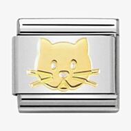 Nomination CLASSIC Gold Cat Face Charm 030162/53