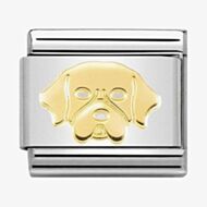 Nomination CLASSIC Gold Golden Retriever Charm 030162/56