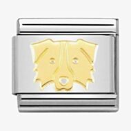 Nomination CLASSIC Gold Border Collie Charm 030162/59