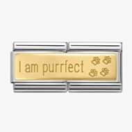 Nomination CLASSIC Gold Double I Am Purrfect Charm 030710/18