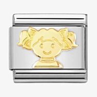 Nomination CLASSIC Composable Yellow Gold Girl Charm 030162/73