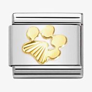 Nomination CLASSIC Composable Gold Coated Dog Paw Print Charm 030149/44